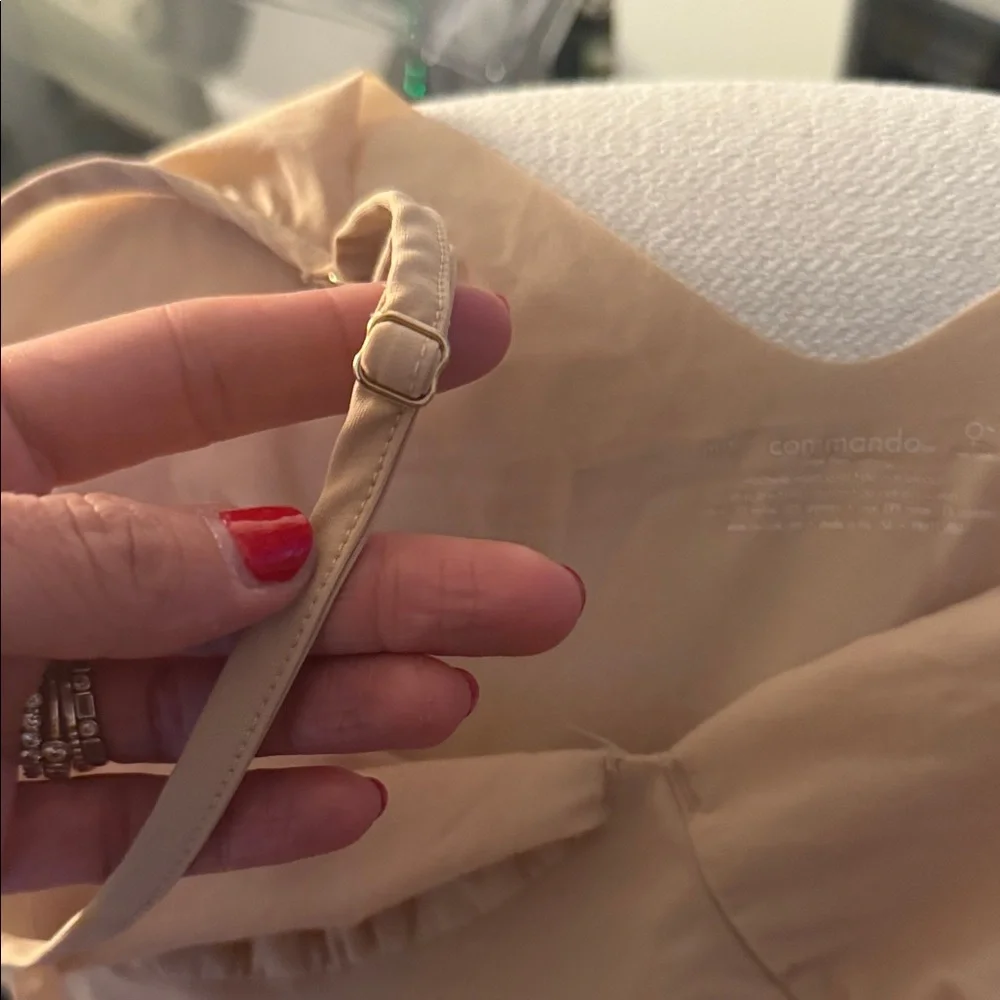 Commando Tan Lace-Trimmed Chemise - Picture 5 of 8